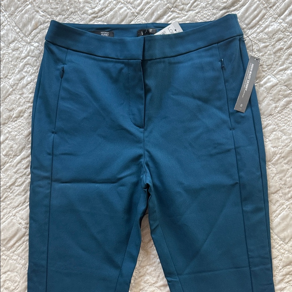 Teal Slim Fit, High waist Trousers